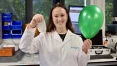 Source-feed image associated with Scientists invent 'world's greenest party balloon'
