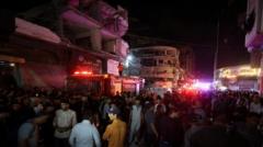 Source-feed image associated with Three killed and dozens injured in Israeli strike on Gaza City, medics and witnesses say