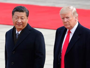 Image from linked report: China's Xi kicks off state visit to Washington on Wednesday with a rare planeside welcome from Trump