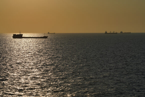 Source-feed image associated with Iran Says Ship Ran Aground in ‘Unauthorized’ Hormuz Transit