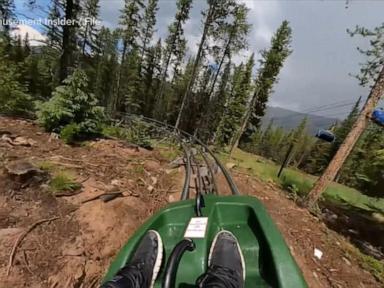 Source-feed image associated with WATCH: Woman alleges she was ejected from mountain coaster in Colorado