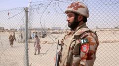 Source-feed image associated with Afghan Taliban launch strikes on border with Pakistan as tensions escalate
