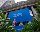 Source-feed image associated with IBM loses quarter of its value as tech giant’s shares plunge and profits falter