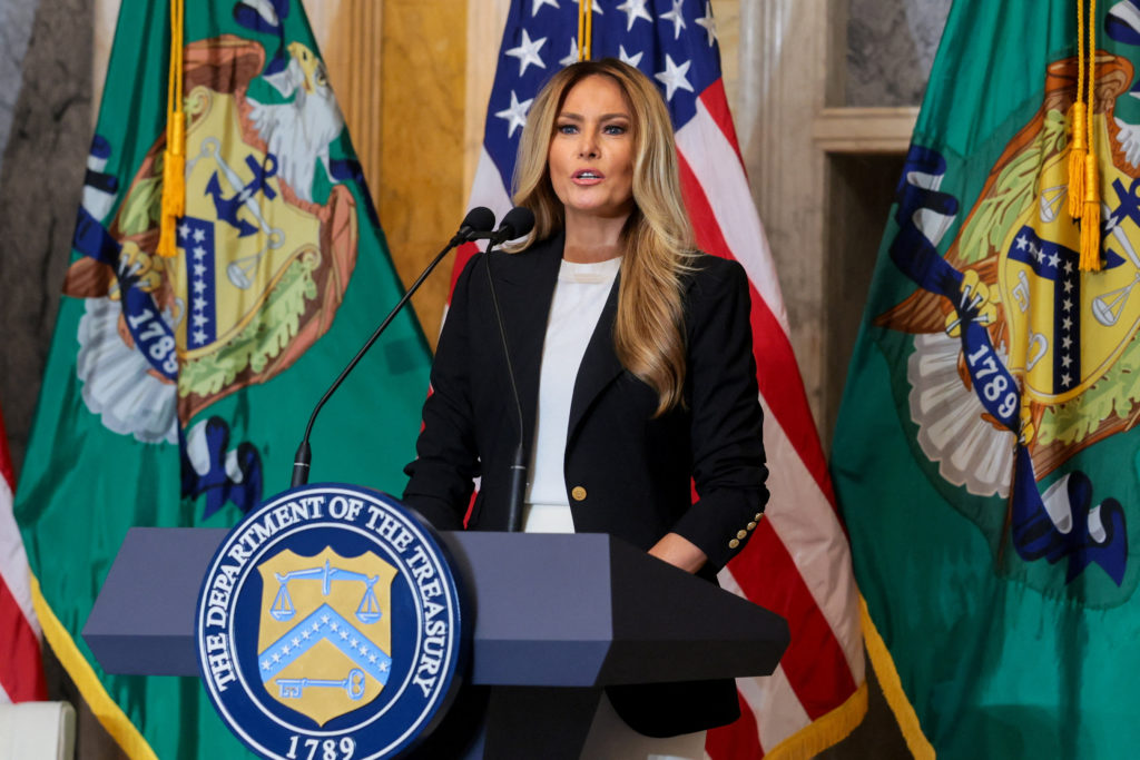 Source-feed image associated with WATCH: First lady Melania Trump announces new investment accounts for foster youth
