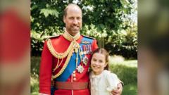 Source-feed image associated with William marks 44th birthday as royals celebrate Father's Day