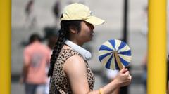 Source-feed image associated with UK heatwave spreads north and west as further heat health alerts issued