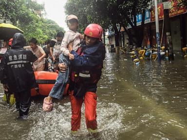Source-feed image associated with Chinese region reels from floods and destruction from remnants of tropical storm