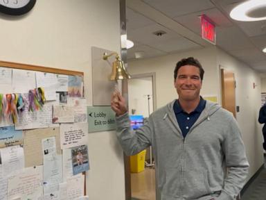Image from linked report: WATCH: Will Reeve shares message of hope after cancer battle