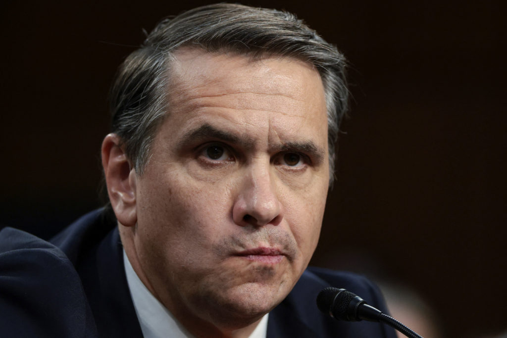 Source-feed image associated with WATCH: 'I'm his lawyer,' Blanche says of his relationship to Trump before correcting himself