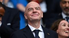 Source-feed image associated with Fifa executive says staff 'deceived' by Infantino plans