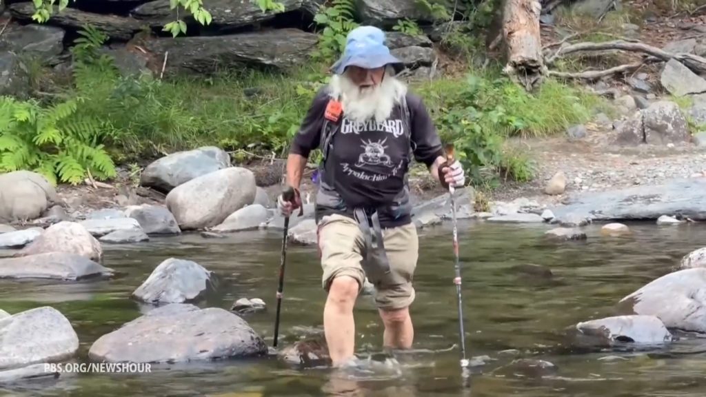 Source-feed image associated with 91-year-old 'Grey Beard' is oldest person to hike entire Appalachian Trail