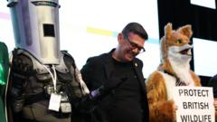 Source-feed image associated with Why candidates dress up and run in major UK elections