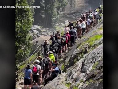 Source-feed image associated with WATCH: Crowd chaos at Yosemite National Park