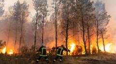 Source-feed image associated with Wildfire witnesses describe 'wall of flames', fear and stress