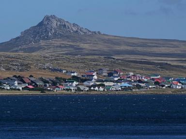 Source-feed image associated with What to know about UK-controlled Falkland Islands after Argentina's president stakes claim