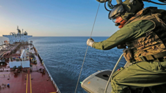 Source-feed image associated with UK defends seizing shadow fleet tanker after Putin threat