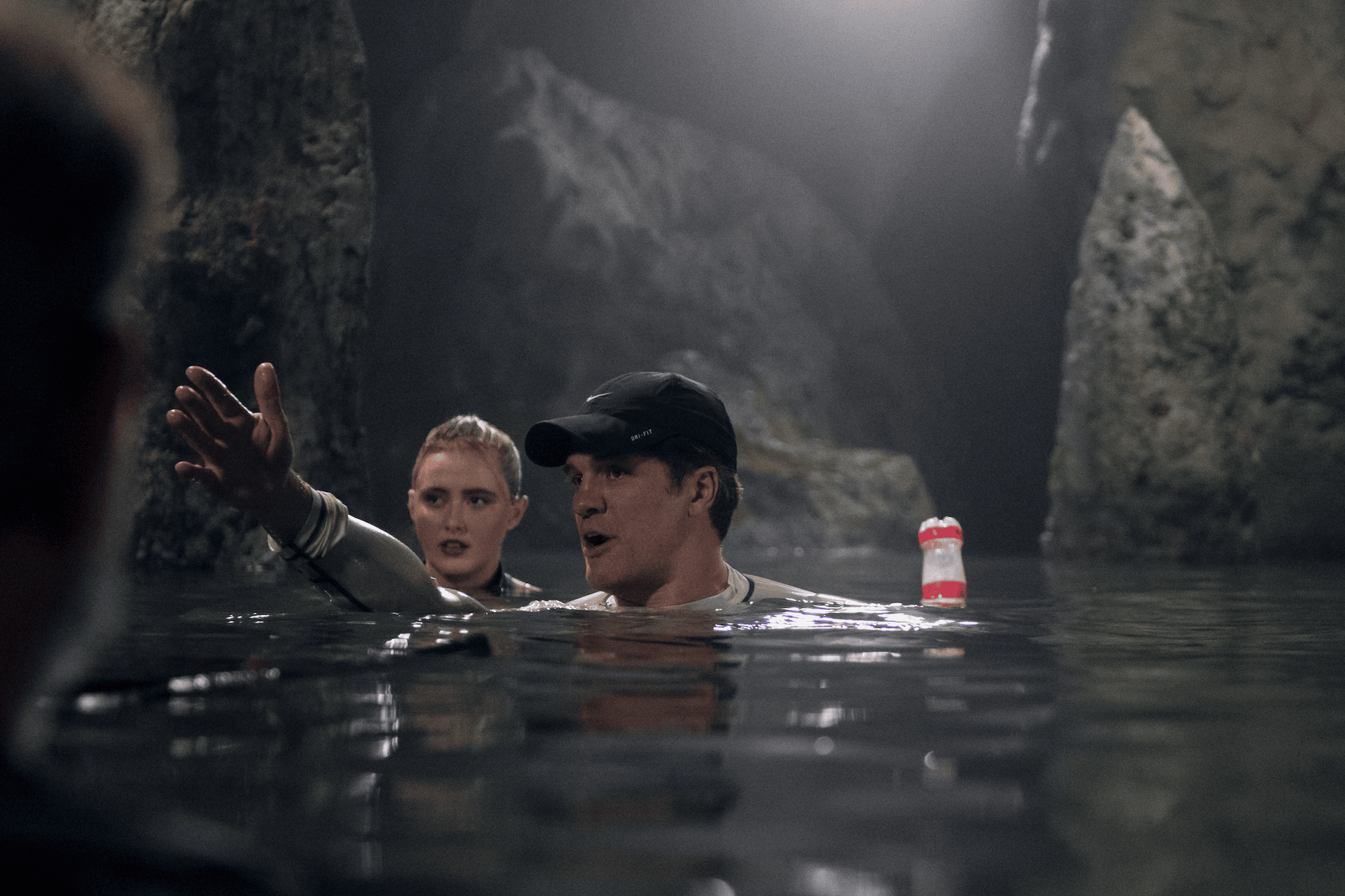 Source-feed image associated with ‘The Devil’s Mouth’ Director Breaks Down His Bloody, One-Location Shark Movie, Those ‘Demanding’ Stunts and Why Kathryn Newton and Lana Condor Wanted to Switch Roles