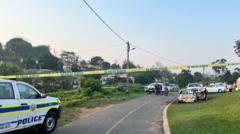 Image from linked report: Eleven killed in mass shooting at house in South Africa