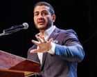 Source-feed image associated with Michigan Senate Democratic primary race remains too close to call as El-Sayed holds narrow lead – US politics live