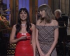 Image from linked report: Saturday Night Live: Dakota Johnson struggles through weak episode as Taylor Swift gatecrashes