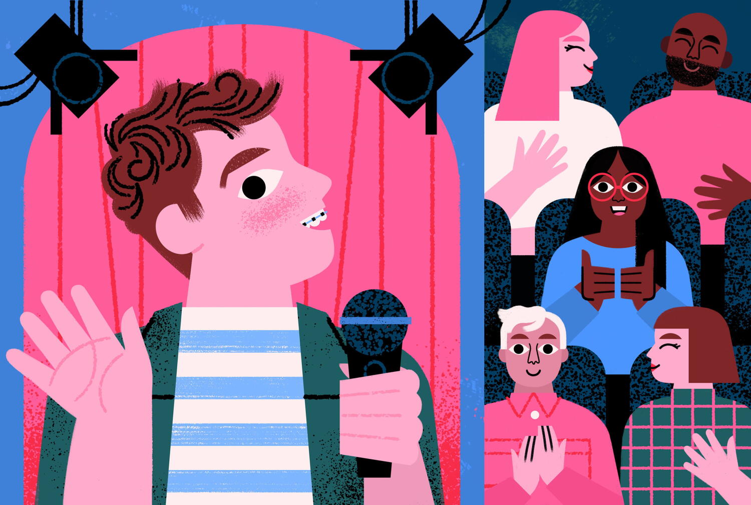 Image from linked report: L.A.'s comedy mentors teach kids more than how to write a punchline