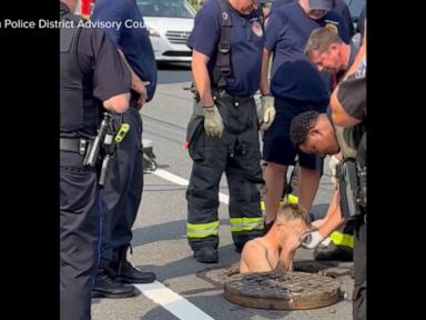 Source-feed image associated with WATCH: Manhole rescue in Northeast Philadelphia