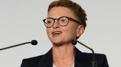 Source-feed image associated with Labour's Bev Craig elected Greater Manchester mayor, succeeding Andy Burnham