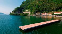 Image from linked report: British man missing after diving into Lake Como to rescue teenager