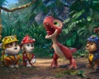 Source-feed image associated with Paw Patrol: The Dino Movie review – plucky pups do their thing on Jurassic-style island