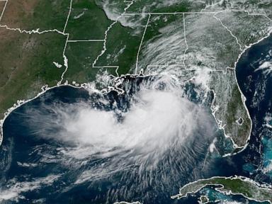 Source-feed image associated with Tropical Storm Bertha makes landfall east of New Orleans