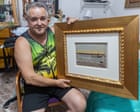 Source-feed image associated with Valuable Spanish painting left on street salvaged by man who liked its frame