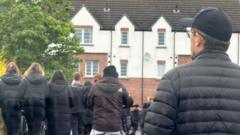 Source-feed image associated with Northern Ireland protests pass off without incident after two nights of unrest