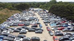 Source-feed image associated with Unauthorised airport car park grows despite stop notice