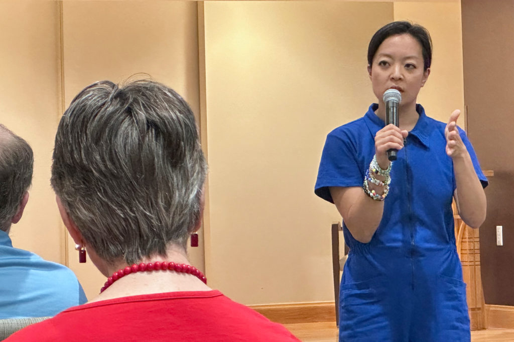 Source-feed image associated with Democratic socialist Francesca Hong tests how far left voters will go in battleground Wisconsin