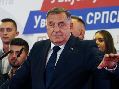 Image from linked report: Serb separatist Dodik declares victory in Bosnia vote as ethnic tensions and EU hopes collide