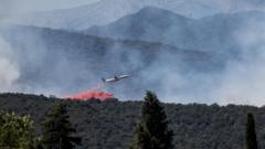 Source-feed image associated with Wildfire in southern France forces evacuation of 10,000 people