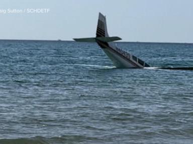 Source-feed image associated with WATCH: Pilot survives after small plane crashes off the coast of Florida