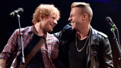 Source-feed image associated with Ed Sheeran's tour in 'damage control mode' after Macklemore backlash