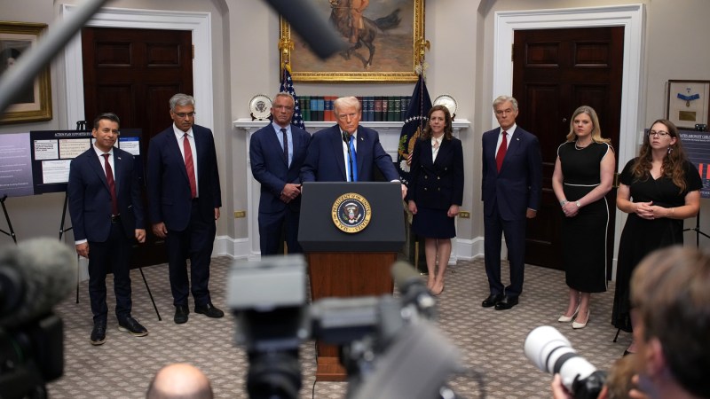Source-feed image associated with An unproven autism drug got a boost after a White House briefing