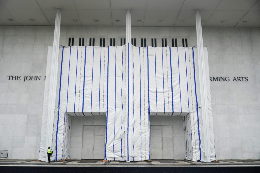 Source-feed image associated with Judges deny request to return Trump's name to Kennedy Center pending an appeal