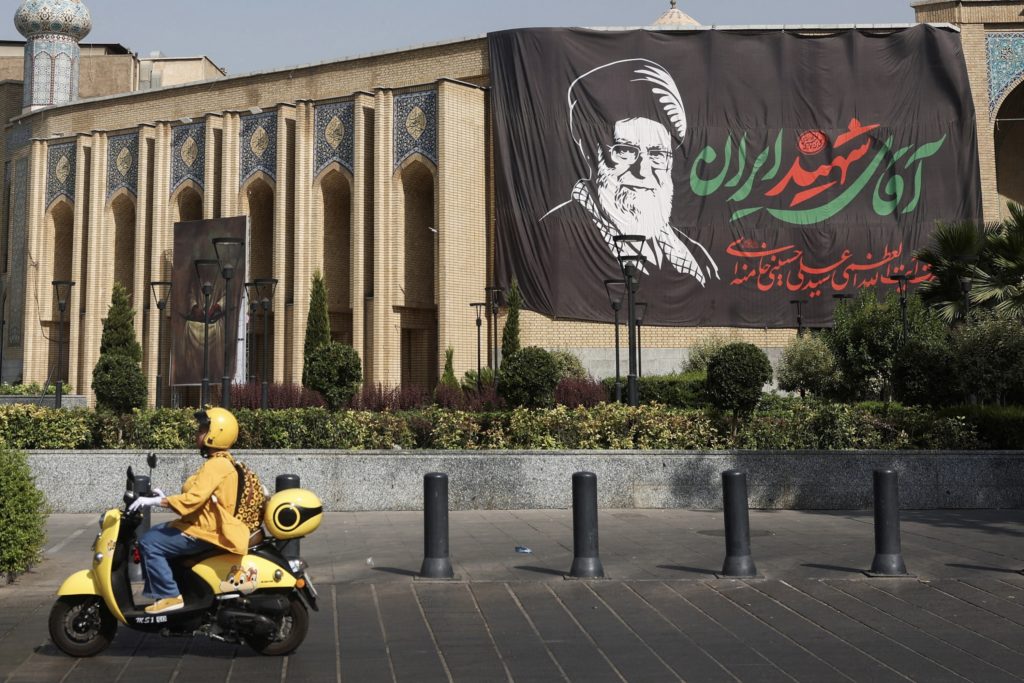 Source-feed image associated with U.S. launches more strikes on Iran as the standoff over the Strait of Hormuz escalates