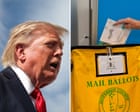 Source-feed image associated with US supreme court rules Trump can proceed with crackdown on mail-in voting