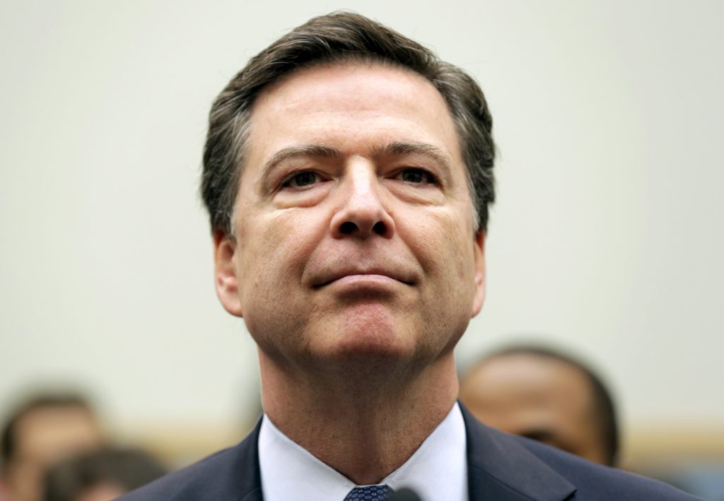 Source-feed image associated with Comey says seashells post was political speech, not a threat, as he presses judge to dismiss charges