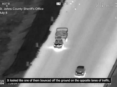 Source-feed image associated with WATCH: Arrest made after Florida police helicopter spots fireworks shot from moving vehicle