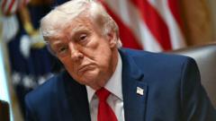 Source-feed image associated with Trump holding meeting to make 'final determination' on Iran deal