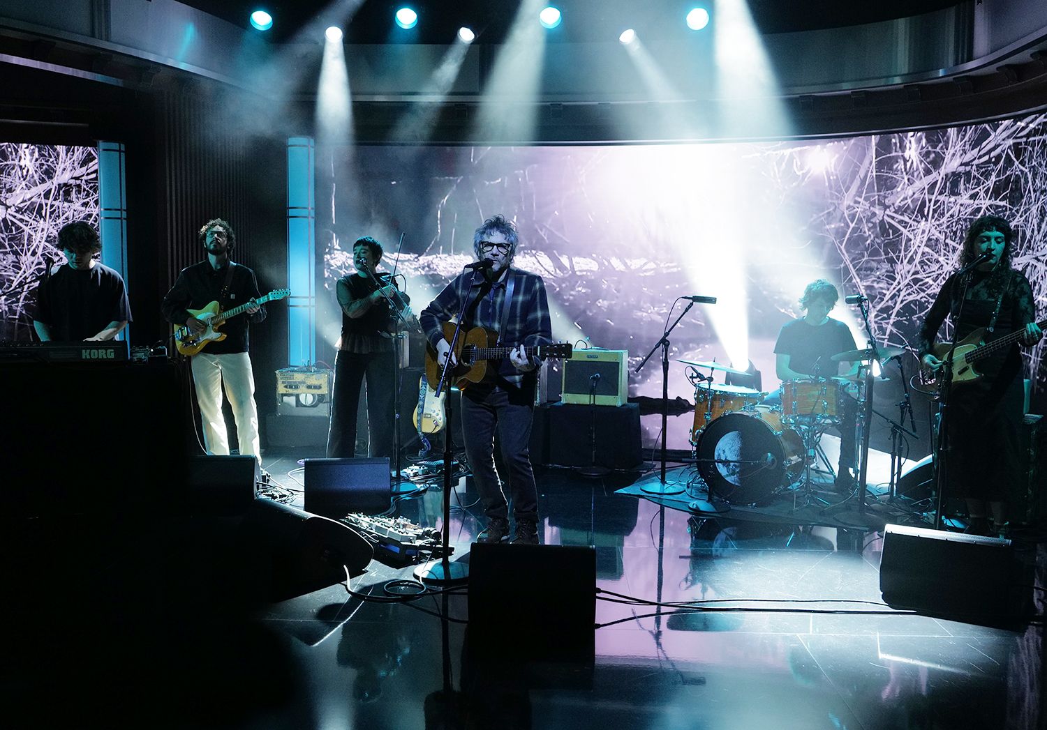 Source-feed image associated with Jeff Tweedy Brings “Out in the Dark” to Kimmel