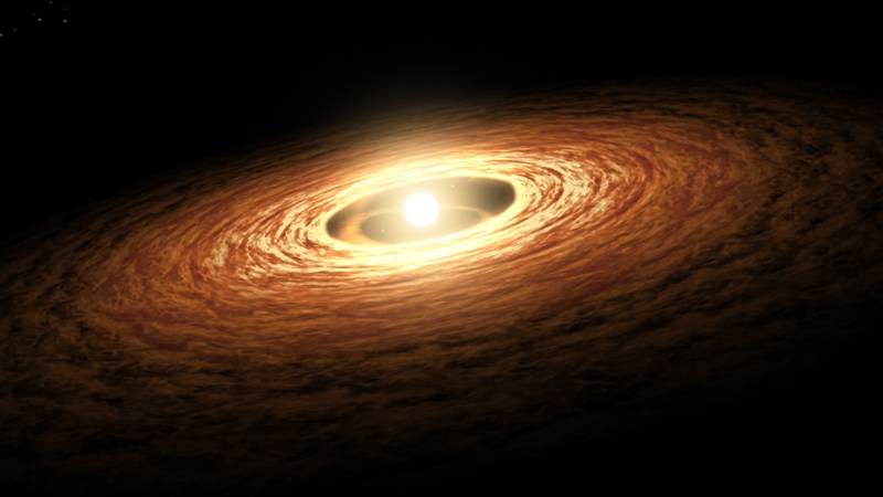 Source-feed image associated with The universe may have been building rocky planets almost from the start