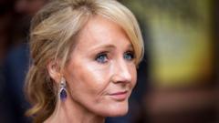Source-feed image associated with Amnesty 'regret' over criticism of JK Rowling's sexual violence support centre