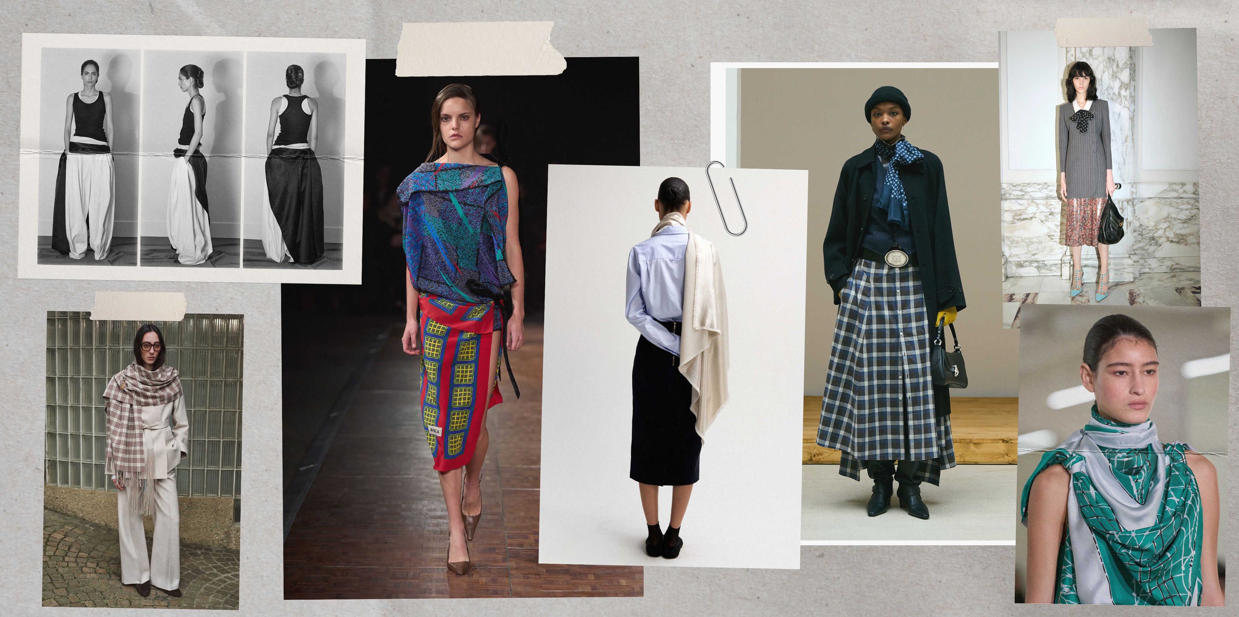 Source-feed image associated with 8 Ways to Style the Silk Scarf, Inspired by the Fall 2026 Runways