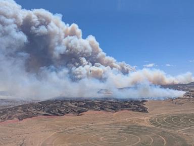 Source-feed image associated with 3 firefighters killed responding to Snyder wildfire on Utah-Colorado border